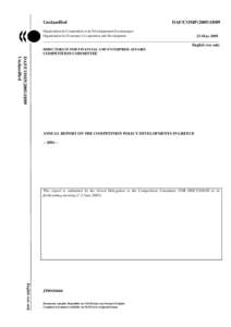 Unclassified  DAF/COMP[removed]Organisation de Coopération et de Développement Economiques Organisation for Economic Co-operation and Development