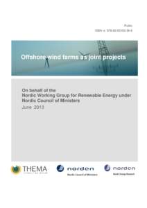 Public ISBN nr-8 Offshore wind farms as joint projects  On behalf of the