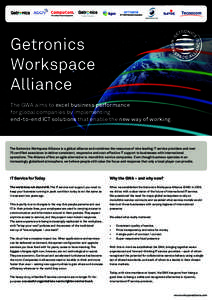 Service / Managed services / Cloud computing / Outsourcing / Business / Getronics Workspace Alliance / Getronics