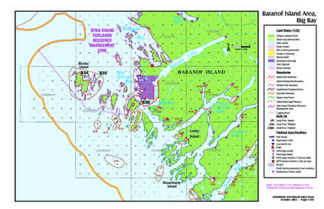 Baranof Island Area, Big Bay Deep Inlet SITKA SOUND
