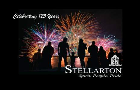 Celebrating 125 Yearss  STELLARTON Spirit, People, Pride  Wednesday