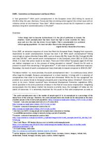 NEET / European Union / Eurostat / Denmark / Unemployment in the United Kingdom / Youth unemployment in the United Kingdom / Europe / Unemployment / Economics