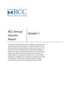 RCC Annual Security Report