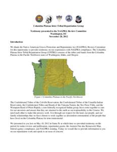 Columbia Plateau Inter-Tribal Repatriation Group Testimony presented to the NAGPRA Review Committee Washington, DC November 28, 2012 Introduction We thank the Native American Graves Protection and Repatriation Act (NAGPR