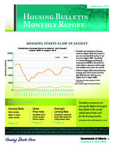 S epte m b e r[removed]Housing Bulletin Monthly Report  1