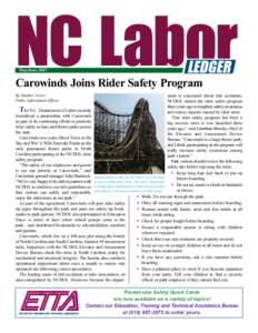 NC Labor May/June 2007 LEDGER  Carowinds Joins Rider Safety Program