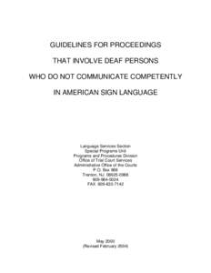 Microsoft Word - GUIDELINES FOR WORKING WITH MLC DEAF PARTIES.DOC