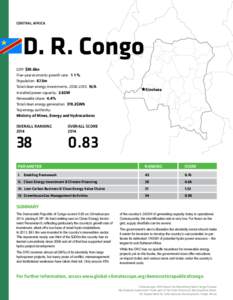 CENTRAL AFRICA  D. R. Congo GDP: $30.6bn Five-year economic growth rate: 11% Population: 67.5m