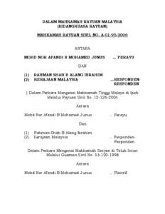 Criminal procedure / Appeal / Appellate review / No case to answer / Mahkamah / Defendant / Law / Lawsuits / Legal procedure