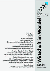 Ulrich Blum Editorial Ingmar Kumpmann