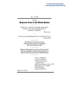 Private Securities Litigation Reform Act / Stoneridge Investment Partners v. Scientific-Atlanta / SEC Rule 10b-5 / Class action / Amicus curiae / Erica P. John Fund /  Inc. v. Halliburton Co. / Washington Legal Foundation / Law / Basic Inc. v. Levinson / Case law