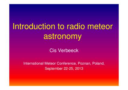 Microsoft PowerPoint - Introduction_To_Radio_Meteor_Astronomy.ppt [Compatibility Mode]