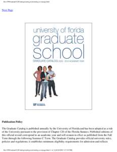 University of Florida Graduate School