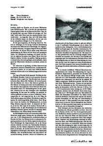 Ausgabe 14 | 2006  LeserInnenbriefe Von: Verena Grundmann