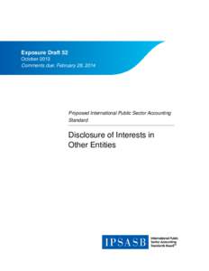 IFAC Board  Exposure Draft 52 October 2013 Comments due: February 28, 2014