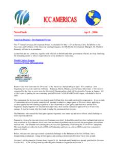 Americas Region – Development Forum