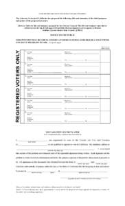 [A one-inch blank space must be left at the top of each page of the petition.]  The Attorney General of California has prepared the following title and summary of the chief purposes and points of the proposed measure: [H