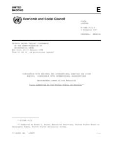 UNITED NATIONS E Economic and Social Council Distr.