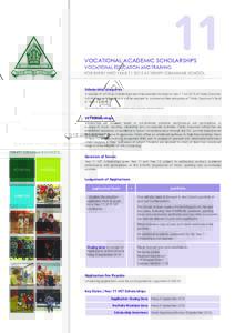 11  VOCATIONAL ACADEMIC SCHOLARSHIPS VOCATIONAL EDUCATION AND TRAINING  FOR ENTRY INTO YEAR[removed]AT TRINITY GRAMMAR SCHOOL