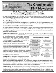 Grand Junction Field Office Draft Resource Management Plan and Environmental Impact Statement