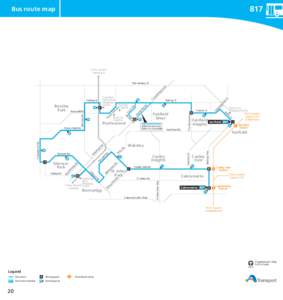 817  Bus route map T-way towards Parramatta