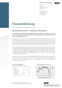 KOF Konjunkturforschungsstelle ETH Zürich WEH D 4 Weinbergstrasse[removed]Zürich Tel. +[removed]