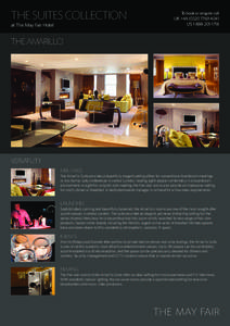 the suites collection at The May Fair Hotel To book or enquire call UK +[removed]4041 US[removed]