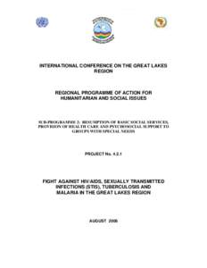INTERNATIONAL CONFERENCE ON THE GREAT LAKES REGION REGIONAL PROGRAMME OF ACTION FOR HUMANITARIAN AND SOCIAL ISSUES