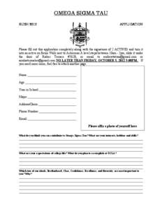 OMEGA SIGMA TAU RUSH[removed]APPLICATION