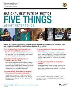 U.S. Department of Justice Office of Justice Programs National Institute of Justice NATIONAL INSTITUTE OF JUSTICE