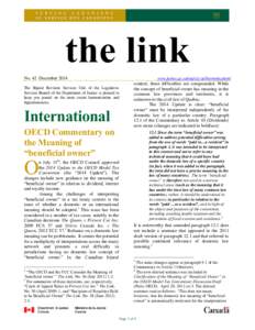 the link No. 42 December 2014 www.justice.gc.ca/eng/csj-sjc/harmonization/  The Bijural Revision Services Unit of the Legislative