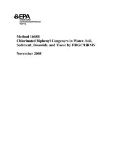 Mass spectrometry / Chromatography / Laboratory techniques / Measuring instruments / Persistent organic pollutants / Congener / Polychlorinated biphenyl / Gas chromatography–mass spectrometry / Sludge / Chemistry / Scientific method / Science