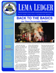 LEMA LEDGER Quarterly Newsletter of the Lancaster County Emergency Management Agency H A P P Y[removed]EVENTS: