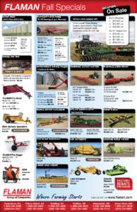 FLAMAN Fall Specials Grain Max BUHLER-Farm King  Built to Move, Built to Store