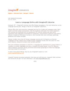 E-learning / Mango / Education / Doba language / English as a foreign or second language