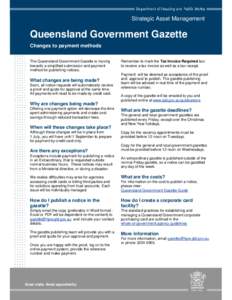 Guide to the Queensland Government Gazettes 2014