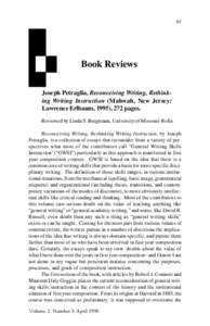 Linguistics / Composition studies / Learning / Writing Across the Curriculum / First Year Composition / Charles Bazerman / Conference on College Composition and Communication / Writing / Rhetoric / Language