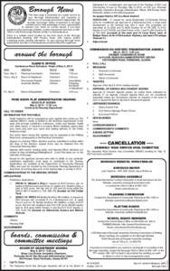 Adjustment for consideration and approval of the Findings of Fact and Conclusions of Law on Thursday, May 8, 2014, at 5:30 p.m., Borough Assembly Chambers, Borough Administrative Offices, 809 Pioneer Road, Fairbanks, Ala