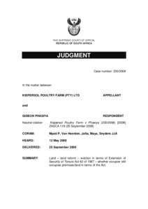 Appellate review / Lawsuits / Legal procedure / Ndlovu v Ngcobo; Bekker v Jika / Law / South Africa / Appeal