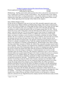 John Hugh McNary / Battle of Cowpens / William S. McNary / Affidavit / McNary /  Texas / Law / Evidence law / Notary