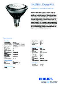 Product Leaflet: MASTER LEDspot PAR38 E27