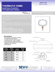 SEVO® 1230  System Provider THERMATIC DOME Small Room Protection