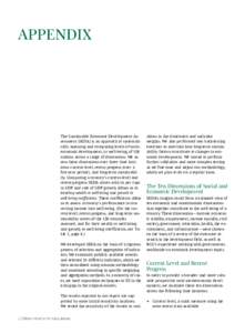 Appendix  The Sustainable Economic Development Assessment (SEDA) is an approach to systematically assessing and comparing levels of socioeconomic development, or well-being, of 150 nations across a range of dimensions. W