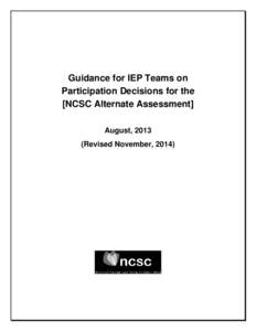 Individualized Education Program / Disability / Learning disability / English-language learner / Standardized test / STAR / Individuals with Disabilities Education Act / No Child Left Behind Act / Education / Educational psychology / Special education