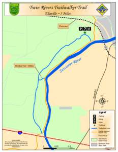 Twin Rivers Trailwalker Trail Ellaville ~ 5 Miles Entrance  j!