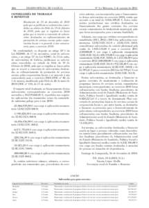 266  DIARIO OFICIAL DE GALICIA CONSELLERÍA DE TRABALLO E BENESTAR