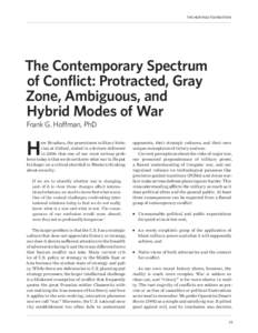 MS 2016 figure contemporary spectrum of conflict