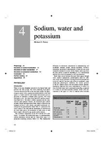 4  Sodium, water and potassium Michael D. Penney