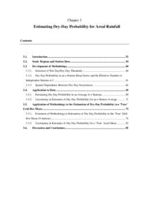 Chapter[removed]Estimating Dry-Day Probability for Areal Rainfall Contents