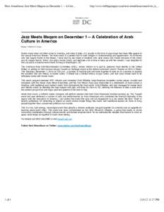 Hani Almadhoun: Jazz Meets Maqam on December 1 -- A Cele...  http://www.huffingtonpost.com/hani-almadhoun/turaath-dc_b_... December 4, 2012